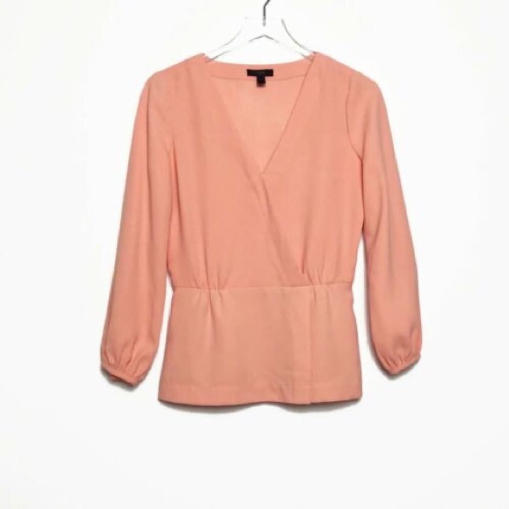 NWOT J.Crew Faux Wrap Blouse